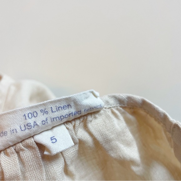 • Max & Dora 100% Linen Lace Front Dress - Made in the USA | Size 5 • - Picture 5 of 6